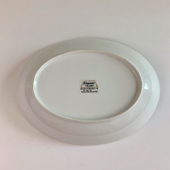 Vintage | Kaysons Golden Rhapsody Oval Bowl - Picture 5 of 6